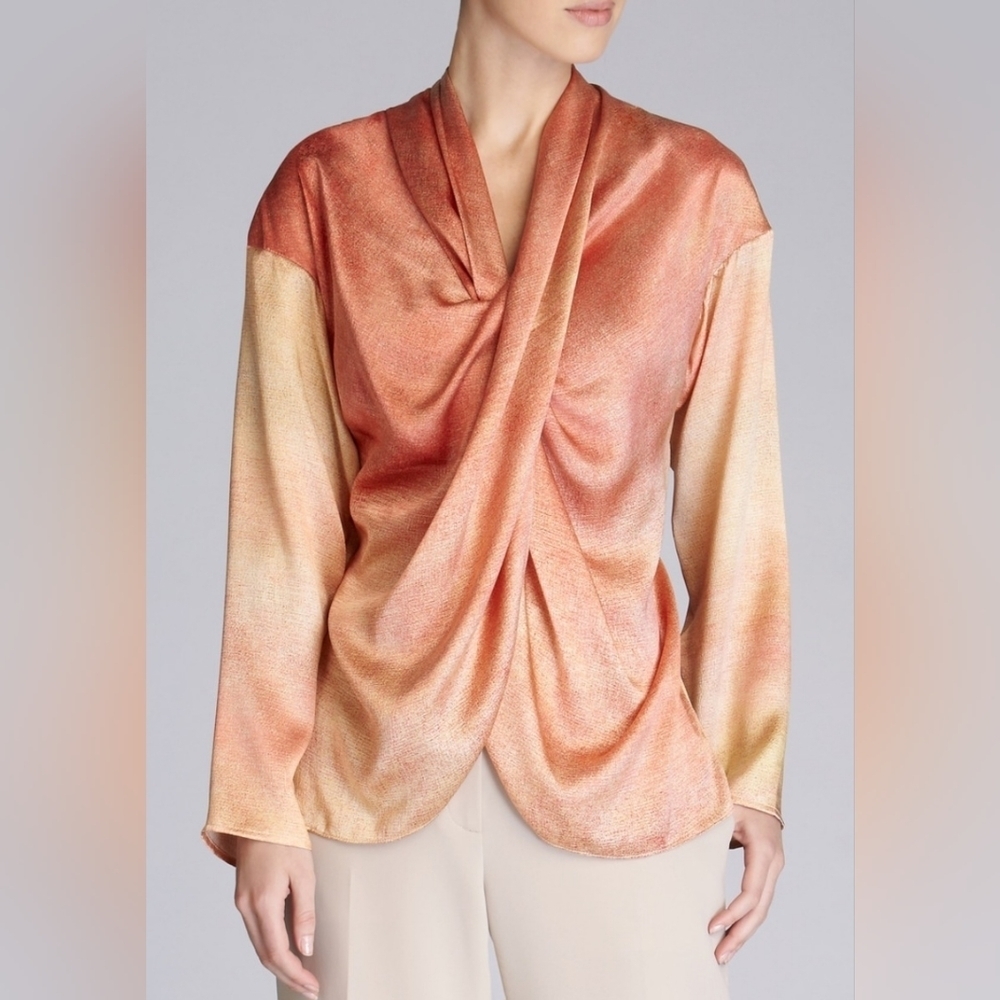 Josie Natori Natorius Collection Silk top - Size Small